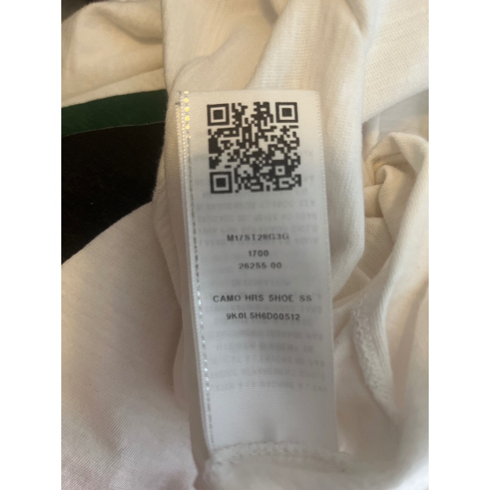 True Religion White T-Shirt XXXL Camo Horseshoe Logo Short Sleeve Pocket - Picture 6 of 6